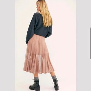 Free People Small Molly Smiles Godet Lace Skirt